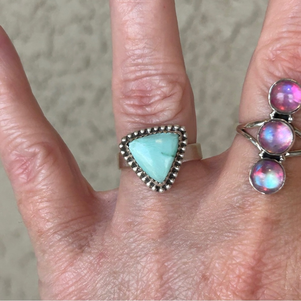 925 Sterling Silver Paloma Stone Ring